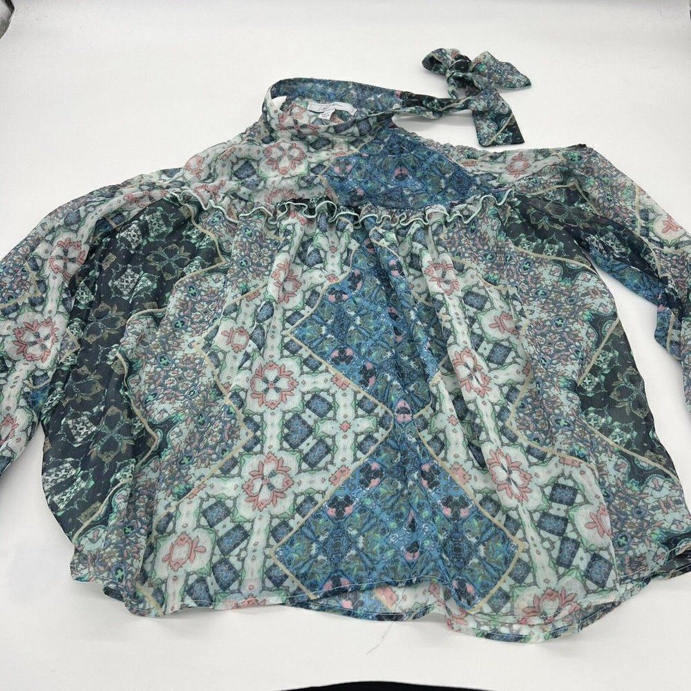 Libby Edelman Boho cold shoulder top size medium